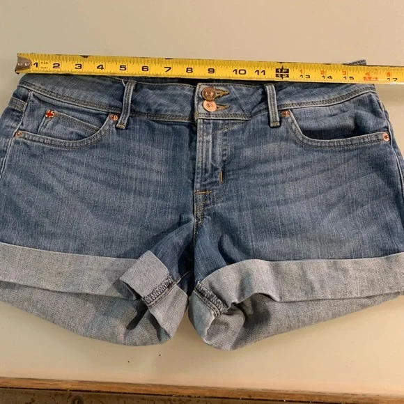 Hudson Crowley Mid Rise Cuffed Jean Shorts - Picture 5 of 9